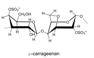 схема молекулы йота каррагинана